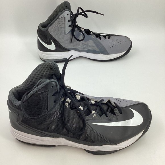 Nike Mens Sz 10.5 Max Air Step 2 Stutter Step 2 Black White Gray Basketball Shoe - Picture 7 of 15